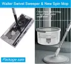 NEW Walter Swivel Sweeper MAX+ Spin Mop Bucket Set Clean Dirty Water Separation