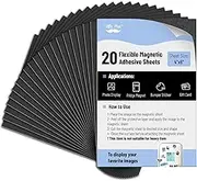 Mr. Pen- Adhesive Magnetic Sheets, 4" x 6", 20 Pack, Magnetic Sheet, Magnet Sheets with Adhesive, Magnet Sheet, Magnetic Sheets with Adhesive Backing, Magnetic Paper, Magnet Paper Sheets