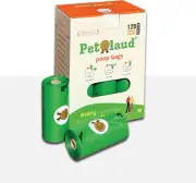 Petlaud Plastic-Free Dog Poop Bags, ASTM D6400 & EN13432 Certified Home Composta