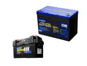 Kings 12V 100Ah Lithium Battery LiFePO4 + Battery Box - Maxi PORTABLE 12V - 2X USB & CIG SOCKET - DIGITAL VOLTAGE INDICATOR - ALSO FITS SMALLER BATTERIES