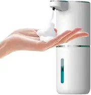 4-Level Automatic Foaming Soap Dispenser,380ML Touchless Hand Soap Dispenser,USB Rechargeable with Infrared Motion Sensor for Home,Bathroom,Kitchen ﻿