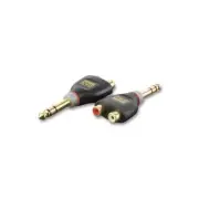 GA63267 XGA18 Xcaliber Adaptor, 2X Phono Socket To Jack Pl