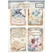 Stamperia Dewdrops A4 Rice Paper Pack Decoupage Paper Winter Scrapbook