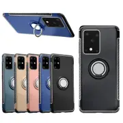 For Samsung Galaxy S20/S20 Plus Case Hybrid Cover W/Ring Stand Kickstand Holder