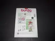 Burda Pattern 7409 Adorable Stuffed Rabbit & Bear w/Clothes 9 1/3" to 11 1/2" UC