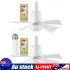 LED Socket Fan Light Remote Control E27 Socket Ceiling Fan with Light Dimmable
