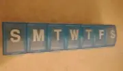 Pill Organizer Case Storage Daily Weekly Portable Travel Box w/Snap Closures NEW