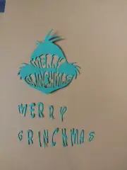 Merry Grinchmas & Grinch Die Cut Cut Out