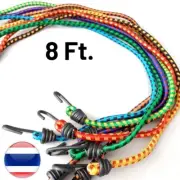 12Pcs 8ft Long Bungee Cord Strap Heavy Duty Tarp Bungie Elastic Tie Down