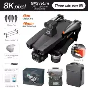 Brushless 5G 8K FPV GPS Drones with HD Camera Follow Me Foldable RC Quadcopter