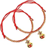 POPETPOP 2Pcs Adjustable Pet Woven Style Collar for Cats Dogs Decorative Neck Collar with Bell Portable and Comfortable Design for Parties Training and Everyday Wear