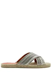 Missoni Harlow Zigzag Espadrille Sliders - Green - 39 (IT39 / UK6) 39 (IT39 / UK6)