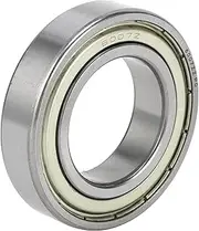 X AUTOHAUX 6007ZZ Deep Groove Ball Bearings P0 35x62x14mm Lubricated Bearings Double Metal Seal Silver Tone Scooter Skateboard Wheel
