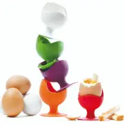 Silicone Zone Iconic Silicone Boiled Egg Chair / Egg Cup Holder Set of 5