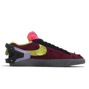 Nike 休閒鞋 Blazer Low X ACRONYM 男女鞋 限量 聯名款 酒紅 黃 DN2067-600