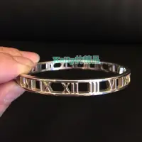 在飛比找蝦皮購物優惠-[TIFFANY&CO]  925純銀 經典羅馬數字手環～1