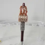 Disney Focal Beaded Pen Chip and Dale Howdy Y'all Chipmunks