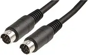 Pro Signal ? 6 Pin Mini-DIN (PS/2) Male to Male Lead 1.5m Black