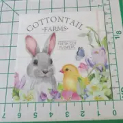 THREE DECORATIVE LUNCHEON NAPKINS for DECOUPAGE "COTTONTAIL FARMS"