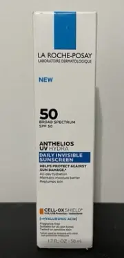 La Roche-Posay Anthelios UV Hydra Daily Invisible Sunscreen SPF 50 1.7 Fl Oz