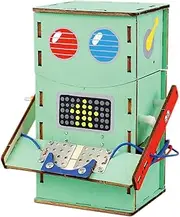 55440 Craft Kit, Eat Coin!? Wooden Piggy Bank Robot Craft Kit
