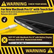 2023 2022 M2 MacBook Pro 13 Inch Case 2021-2016 M1 A2338 A2289 Compatible with 2