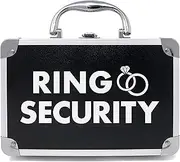 [THE RING LEGEND] Ring Security Ring Bearer Briefcase with Padded Slits to Hold Rings - Ring Bearer Gifts - Wedding Ring Security Case for Kids - Special Agent Ring Bearer Box Boys Security