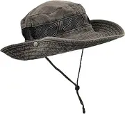[Winterlace] Outdoor Summer Boonie Hat for Hiking, Camping, Fishing, Operator Floppy Military Camo Sun Cap for Men Women