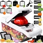 25-In-1 Vegetable Chopper with 13 Blades Mandoline Slicer -Food Chopper Kitchen