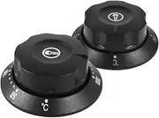 Gatuida 2pcs Plastic Temperature Control Knobs: Stove Knob Universal Thermostat Control Knob Replacement for Oven Fryer Heater Family Cooking