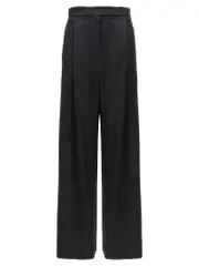 [Max Mara] Max Mara-Fiesta Pantaloni Nero-Donna 38IT
