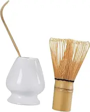 FytStycale Complete Matcha Bowl Kit with Whisk, Spoon, and Holder for Traditional Tea Ceremonies