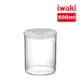【日本iwaki】耐熱玻璃圓形微波保鮮密封罐(600ml)