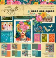 GRAPHIC 45 - LETS GET ARTSY - 12" X 12" - 16 SHEETS + STICKER SHEET