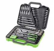 NEW Supatool 1/4" & 1/2" Drive Metric / Imperial Socket & Spanner 134-Piece Set