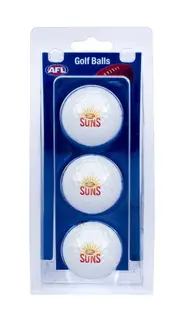 Gold Coast Suns AFL Team Optima Golf Balls 3 Pack