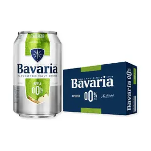 【Bavaria 巴伐亞】蘋果風味麥釀蘇打 330mlx24/箱(無酒精啤酒 無酒精 零酒精)