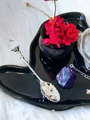 Apothecary Spoon. Crystal Spoon. Antique Spoon