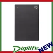 Seagate One Touch With Password 4TB External Portable Hard Drive - Black