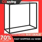 Console Table Transparent 80x35x75 cm Glass Steel Modern Side Table 2807