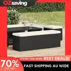 Ottoman bench cushion black cream white 110x30x40 cm outdoor indoor 9396