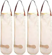 4 Pack Hanging Mesh Storage Bags Breathable Garlic Mesh Bags Reusable Kitchen Storage Mesh Bags Home Storage
