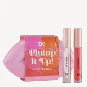 DB Cosmetics Plump It Up Lip Gloss Duo Pretty Pink