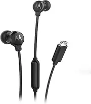 Motorola Sound Earbuds 3C-S in-Ear Headphones with Microphone, Comfortable Fit, Hands-Free Calls, High Definition Sound, Secure Fit, USB-C Port, Black