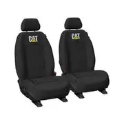 Sperling CAT Canvas Tailor Made Seat Covers - Black, Front - HON1107.107 TMCATBLK
