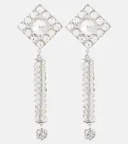 [Alessandra Rich] Alessandra Rich Crystal-embellished clip-on earrings One Size multicoloured
