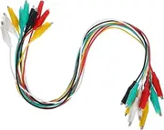 FIXOSHEE 10pcs Insulated Alligator Clips for Electrical Testing Colorful Heavy Duty Wire Clips Dual Ended Circuit Tester for Safe and Easy Connections