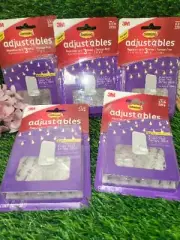 5 Pack Command Strips Hooks Adjustables Clips Repositionable