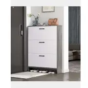 Foret Shoe Cabinet Slim Rack Storage Organiser Wooden Shelf Cupboard Flip Drawer