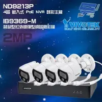 在飛比找Yahoo!奇摩拍賣優惠-昌運監視器 VIVOTEK晶睿組合 ND9213P 4路 錄